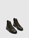 Lace-up Ankle Boots EDIN713SOF MILITARY/BLACK NEOPRENE